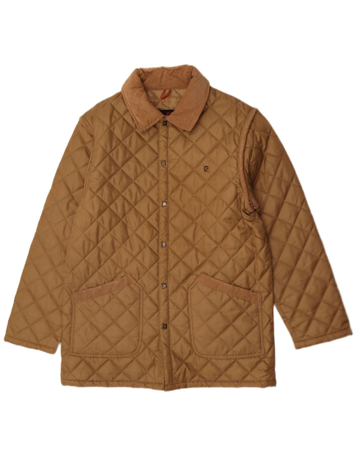 Jachetă matlasată pentru bărbați Pierre Cardin UK 40 mare, bej, poliester