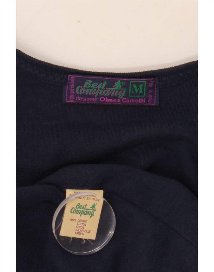 BEST COMPANY Top cardigan crop pentru femei UK 14 Medium Bleumarin Floral