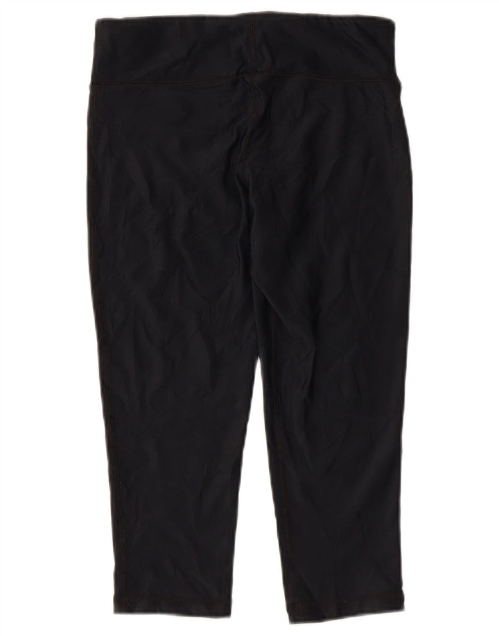 Leggings Capri pentru femei UNDER ARMOUR Heat Gear UK 8 Poliester negru mic