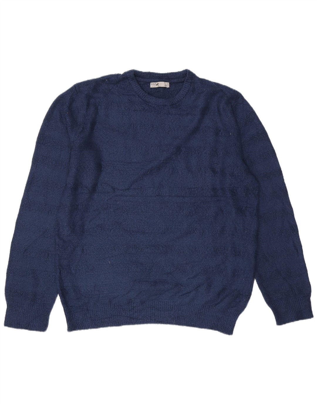 Pulover pentru bărbați Marks & Spencer, cu gât crew, XL, bleumarin