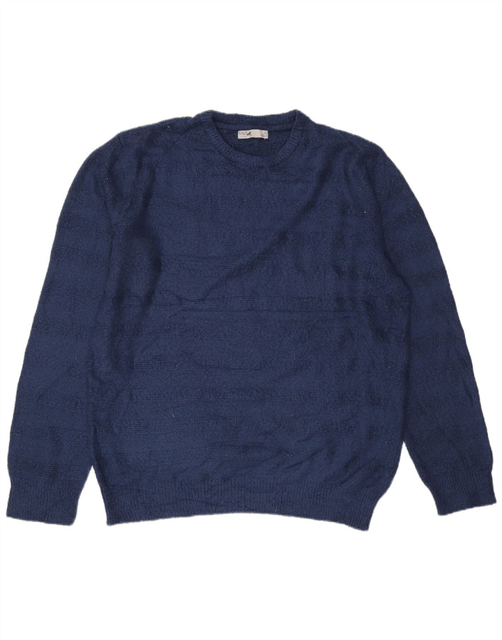 Pulover pentru bărbați Marks & Spencer, cu gât crew, XL, bleumarin