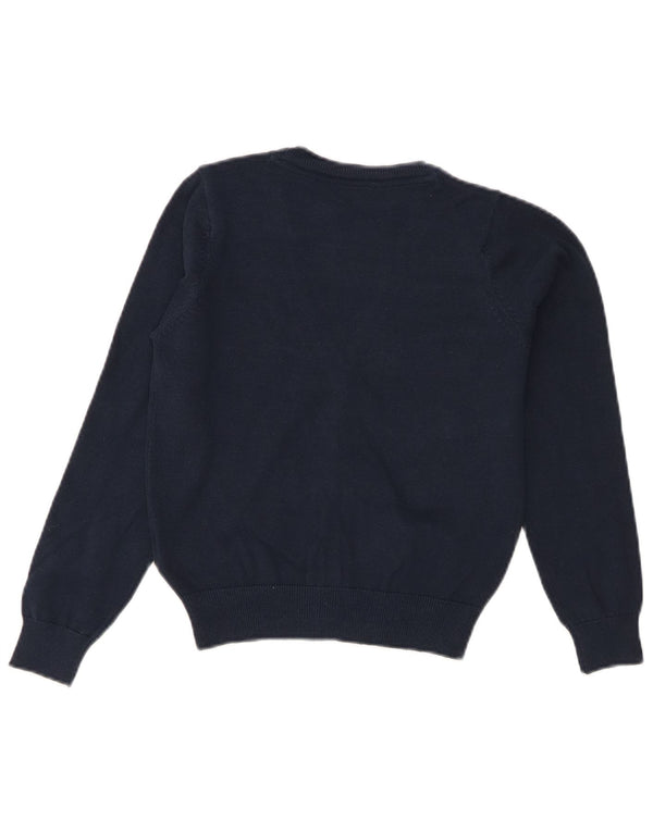 Pulover Cardigan pentru Fete Marks & Spencer 8-9 Ani Bumbac Bleumarin
