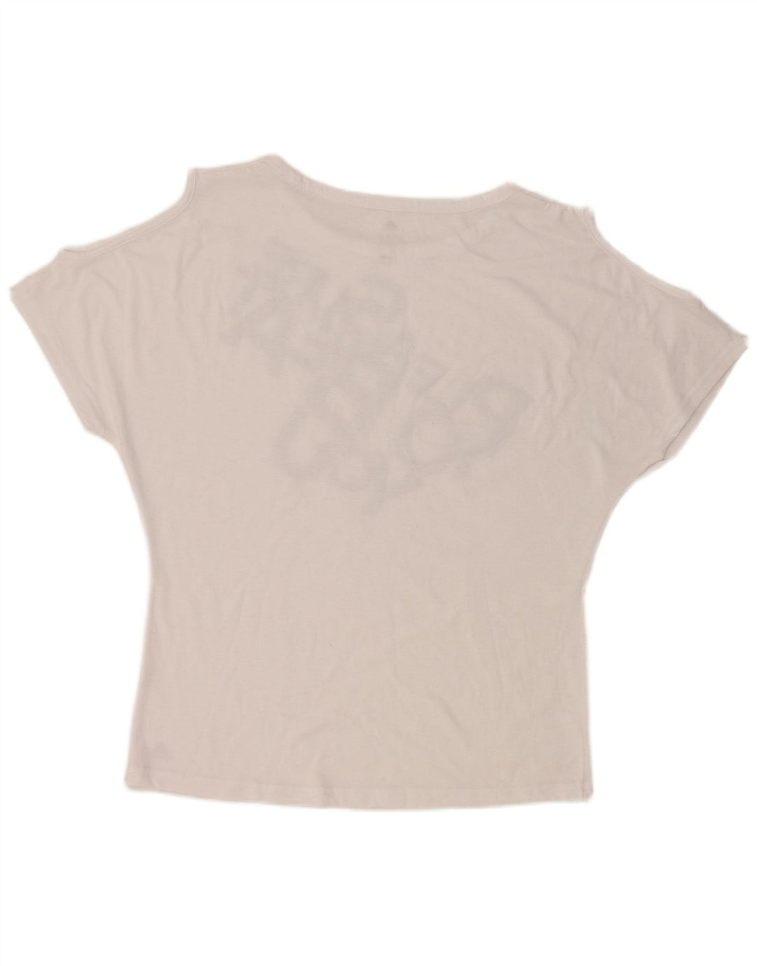 Tricou cu grafic Climalite ADIDAS pentru femei, Marea Britanie 12/14, alb mediu