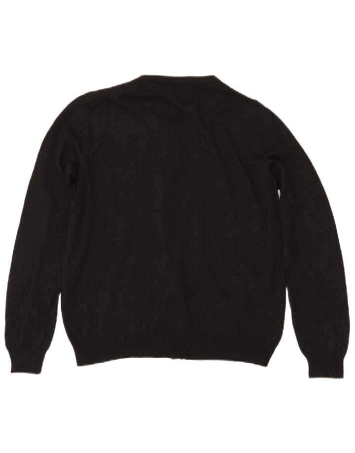 MARKS & SPENCER Pulover cardigan pentru femei UK 14 Medium Black Flecked