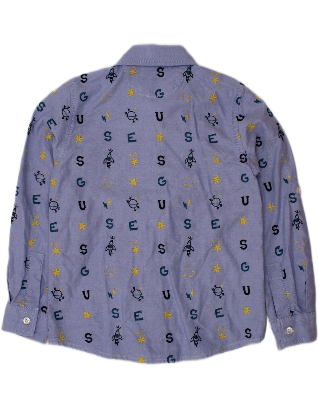 Cămașă Grafică GUESS Băieți 3-4 Ani Bumbac Albastru