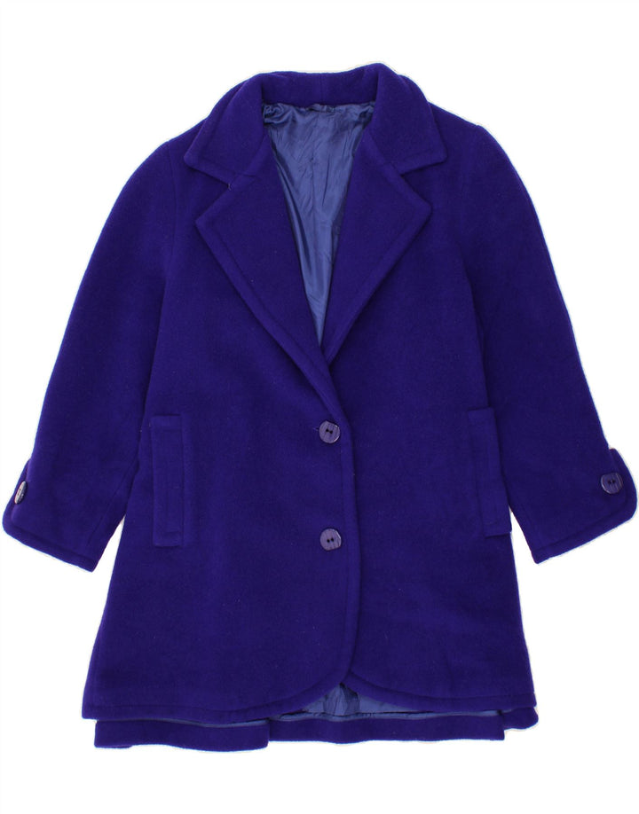 VINTAGE Womens Overcoat UK 20 2XL Blue Vintage Vintage and Second-Hand Vintage from Messina Hembry 