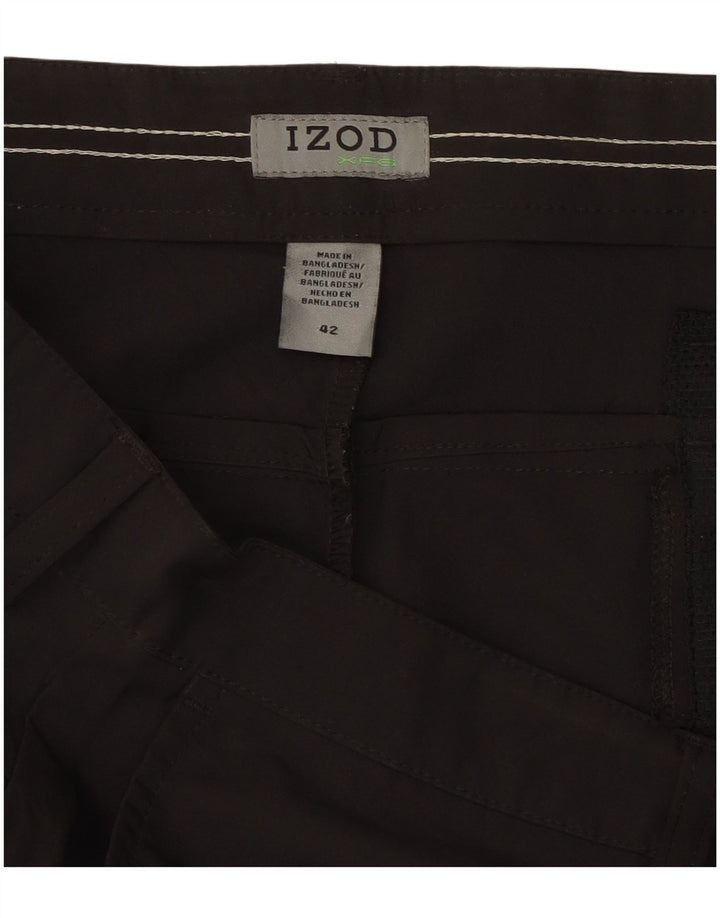 Pantaloni scurți chino Izod pentru bărbați W42 2XL poliester negru