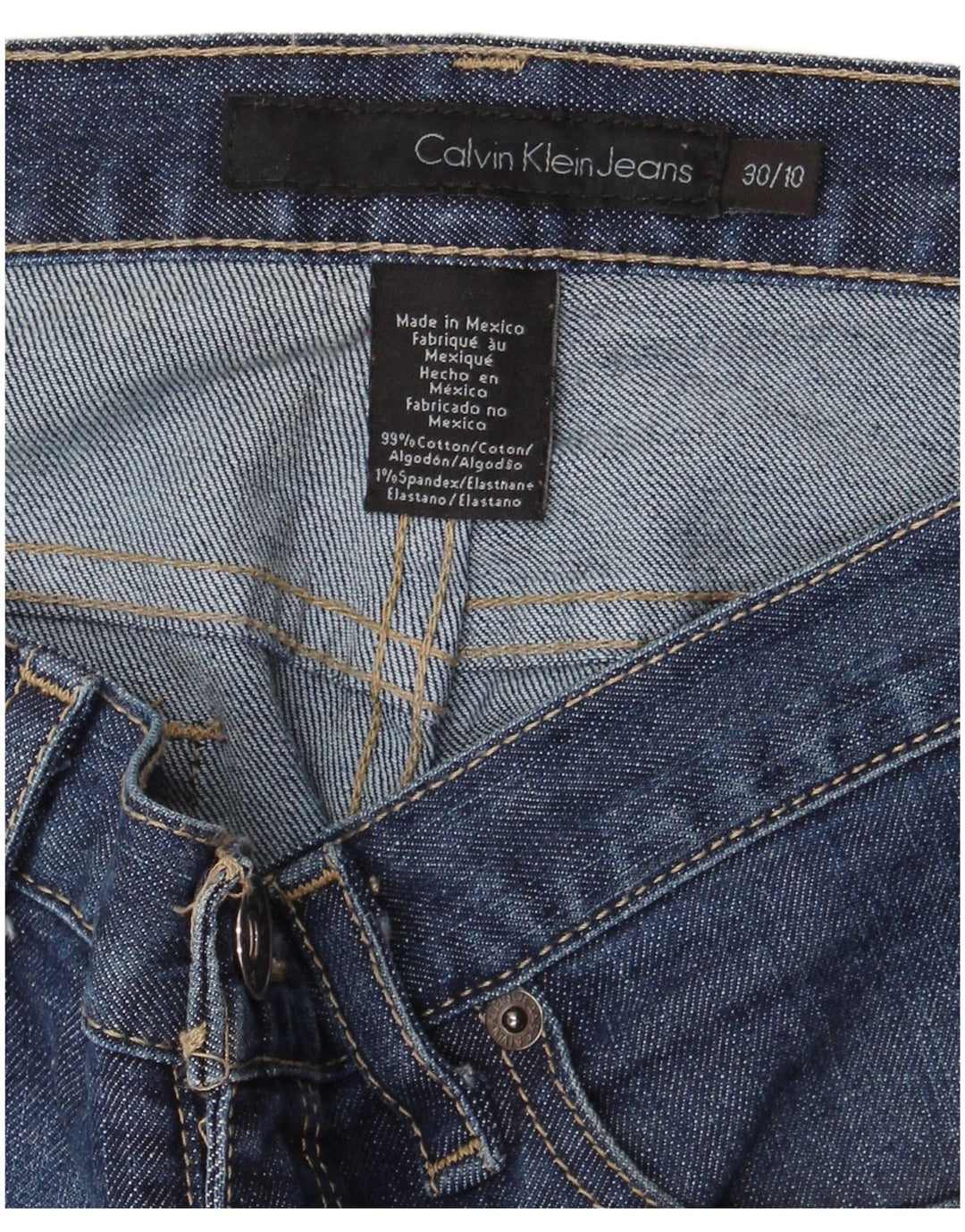 CALVIN KLEIN Blugi Bootcut pentru femei US 10 Large W30 L32 Blue Bumbac