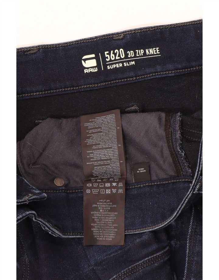 Blugi super slim pentru bărbați G-Star W30 L34 bumbac bleumarin