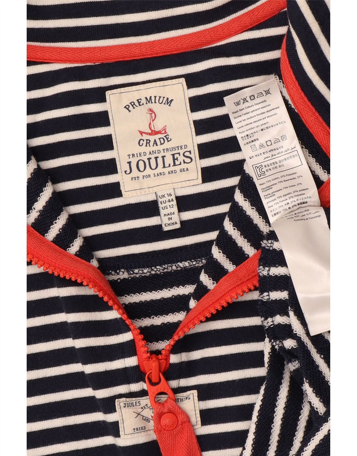 JOULES Pulover supradimensionat pentru femei UK 16 Mare bleumarin cu dungi