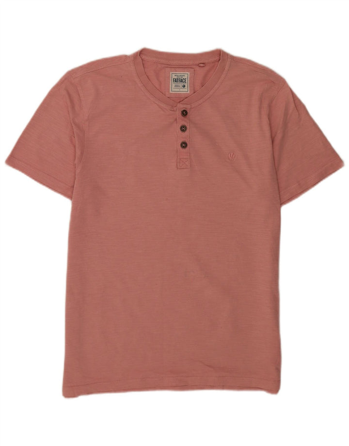 Tricou pentru bărbați Fat Face Top mare bumbac roz