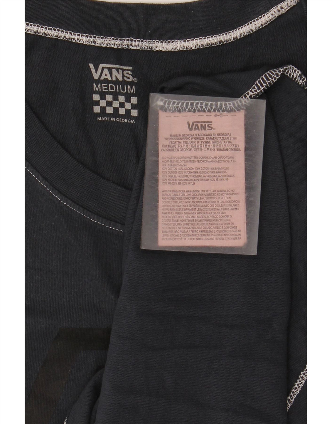 Top cu vestă grafică pentru femei Vans UK 12 Medium Bleumarin