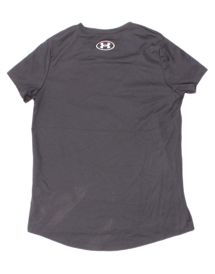 Tricou grafic Under Armour pentru băieți Top 7-8 ani Poliester gri mic
