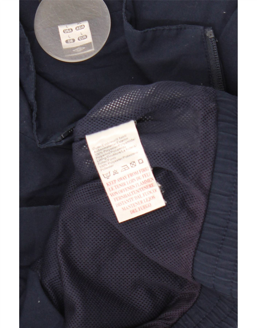 Jachetă de trening pentru bărbați UMBRO, mare, albastru, poliester color bloc
