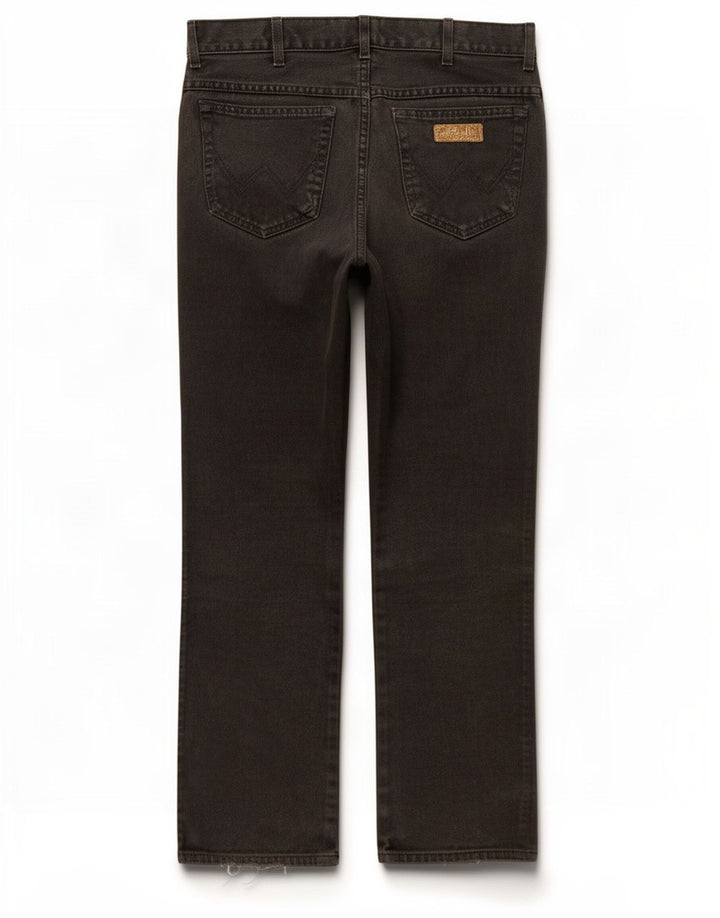 Blugi drepti pentru bărbați Wrangler W36 L32 bumbac negru