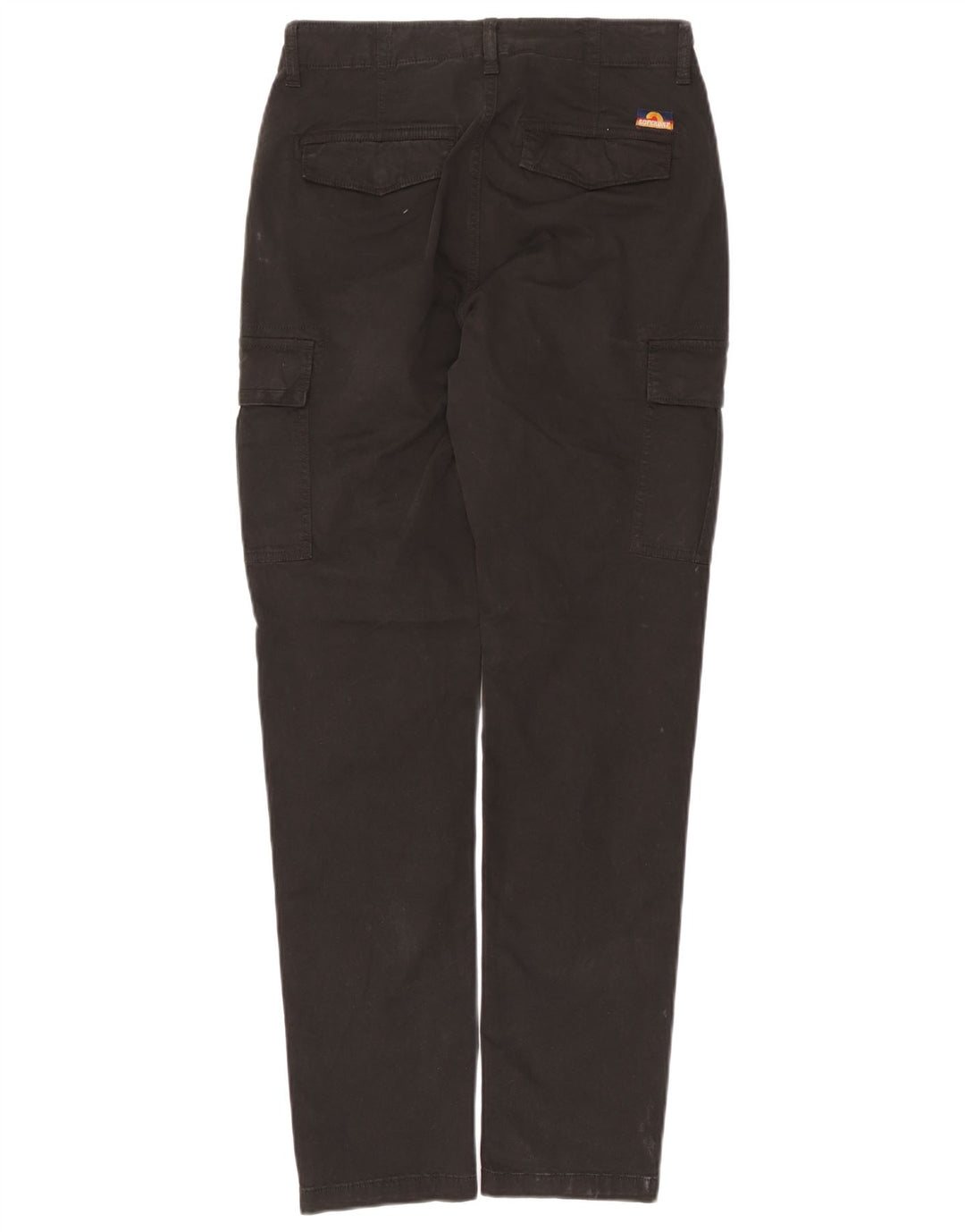 Pantaloni cargo subțiri Superdry pentru bărbați W28 L32 bumbac negru
