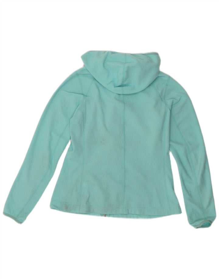 THE NORTH FACE Womens Hooded Fleece Jacket UK 14 Medium Turquoise