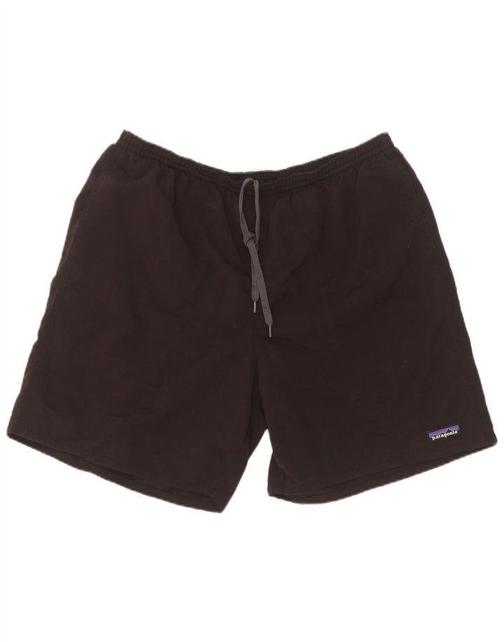 Pantaloni scurți de înot Patagonia pentru bărbați, nailon mare, negru
