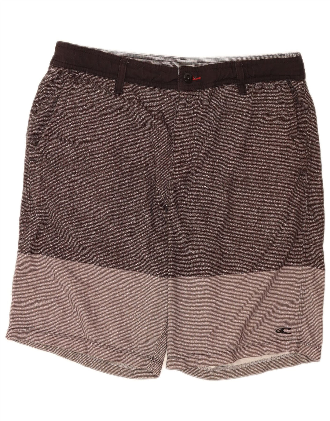 Pantaloni scurți chino pentru bărbați O'Neill W34, poliester cu dungi mari, gri