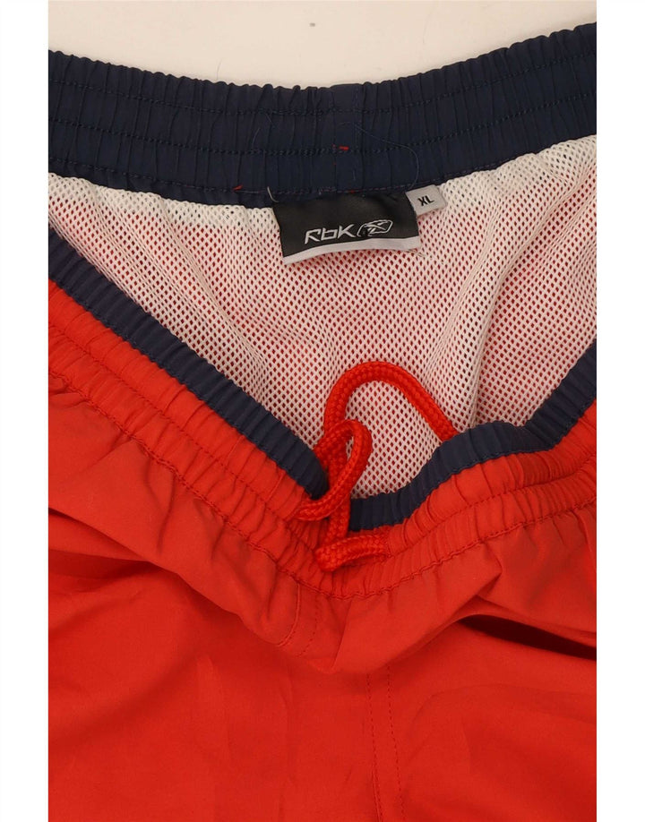 Pantaloni scurți de înot Reebok pentru bărbați XL, roșu, color block