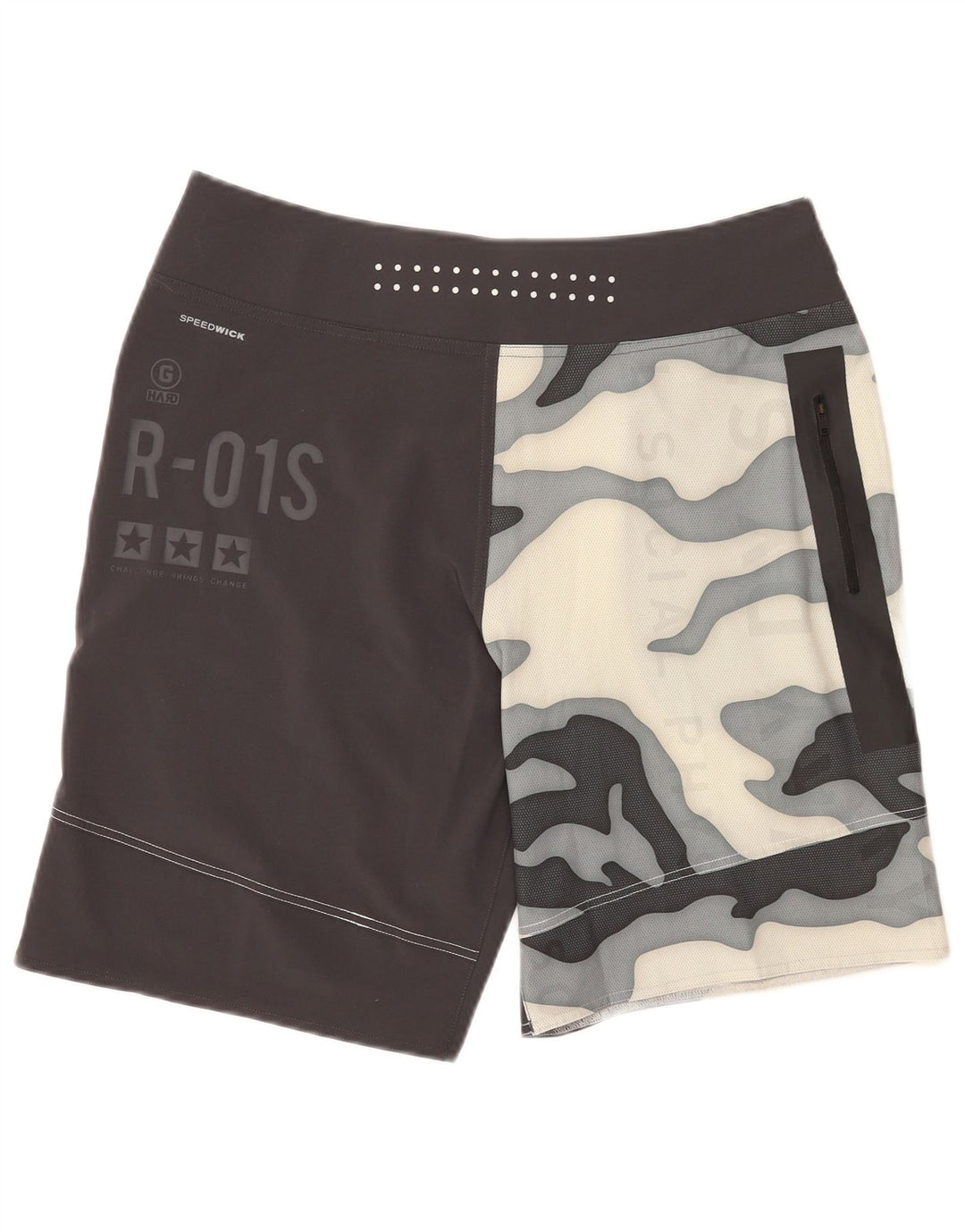 Pantaloni scurți de înot Reebok Speedwick Graphic pentru bărbați, medii, negru