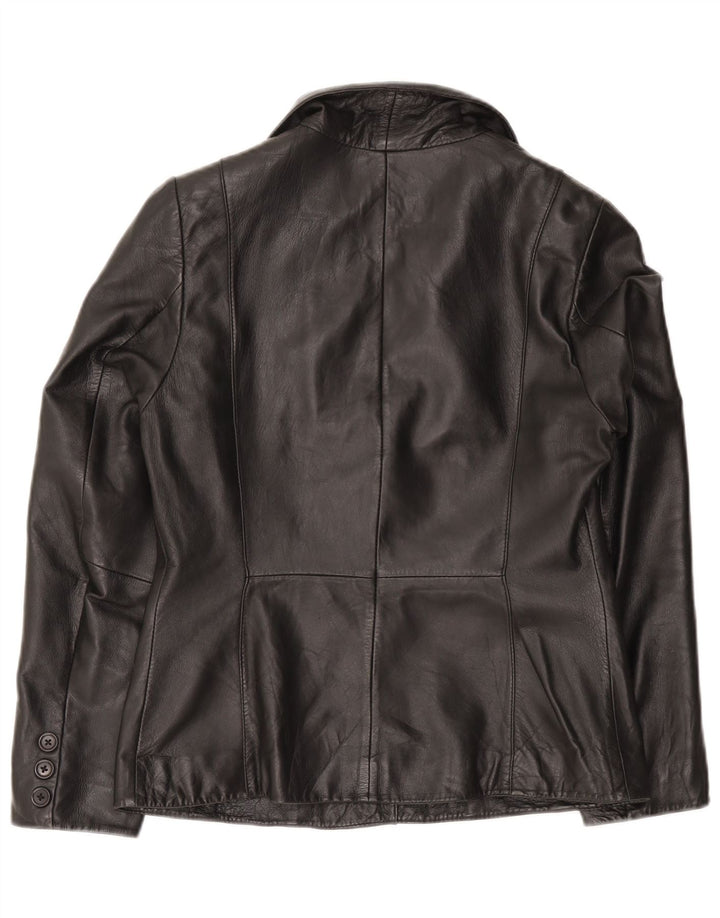 Jachetă Blazer Femei Conbipel 1 Button 2 Button IT 46 Mare Neagră Piele