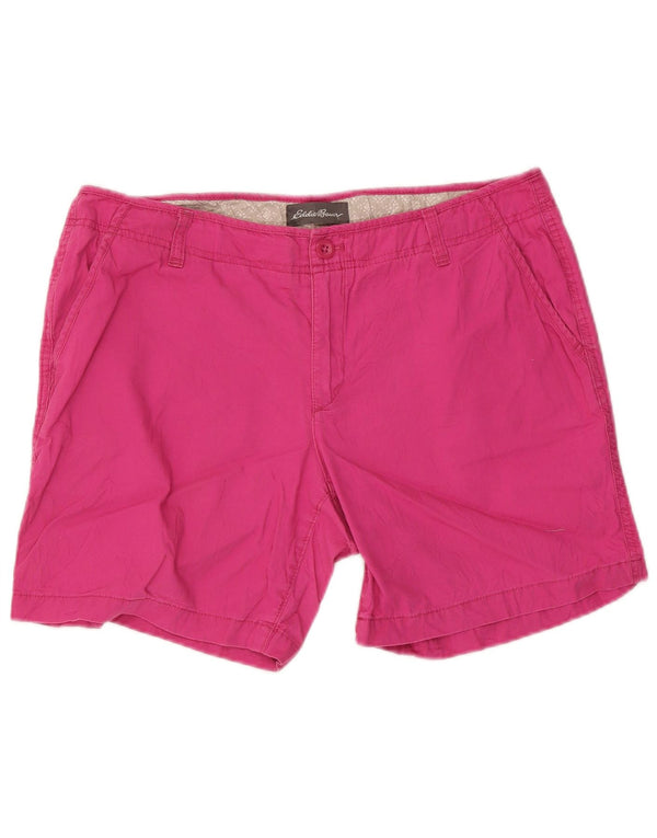 Pantaloni scurti chino pentru femei Eddie Bauer US 14 XL W34 bumbac roz
