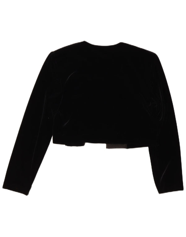 Joseph Ribkoff Womens Velvet Bolero Jacket UK 12 Medium Black