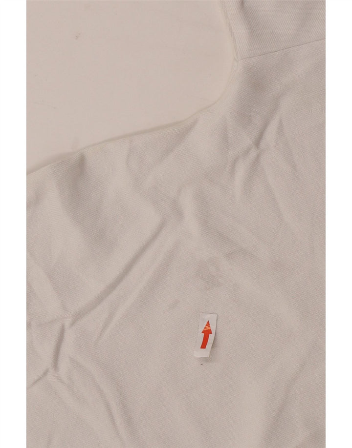 Tricou supradimensionat pentru femei Zara UK 10 Bumbac alb mic