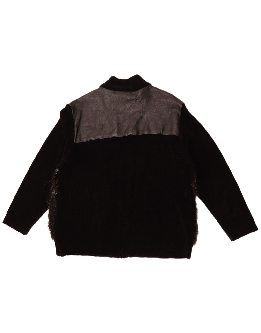 Jachetă de piele pentru femei VINTAGE UK 18 XL din piele neagră