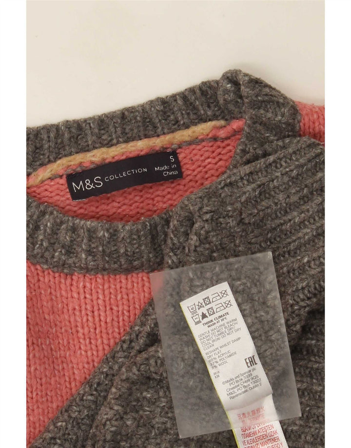 Pulover pentru femei Marks & Spencer cu gât de barcă, UK 10, mic, multicolor