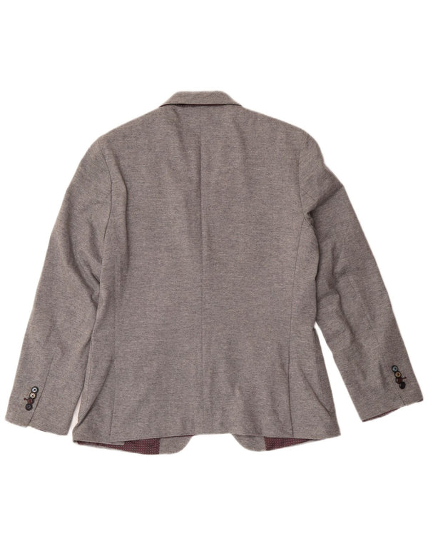 Jachetă pentru femei John Barritt cu 2 nasturi IT 50 XL bumbac gri