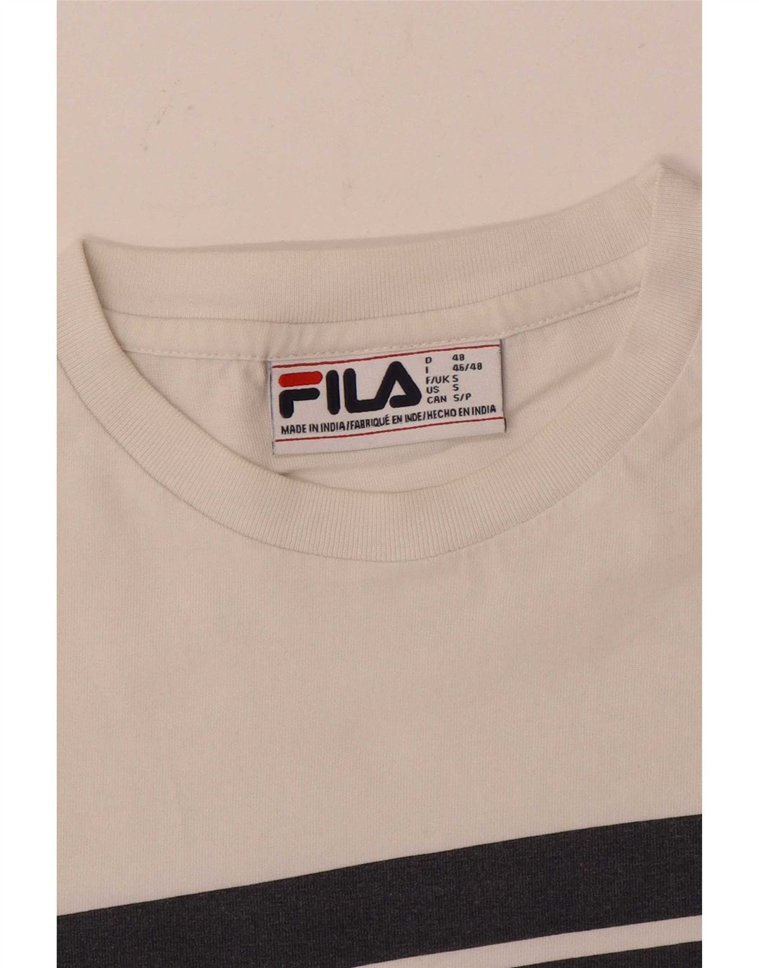 Tricou grafic pentru bărbați Fila Top Small White