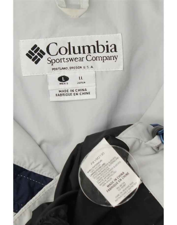Jachetă Columbia pentru bărbați, UK 40, mare, albastru, bloc de culoare, nailon