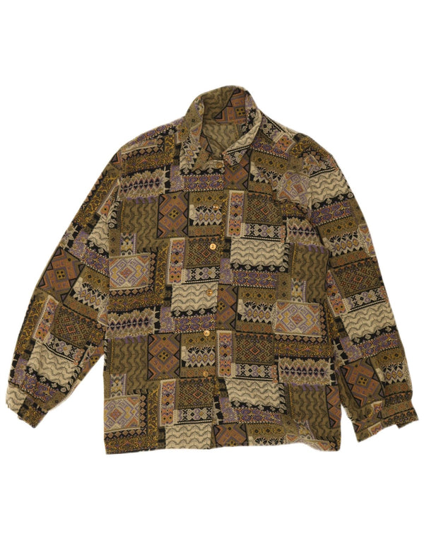 Cămașă Vintage bărbați Mic Multicolor Patchwork