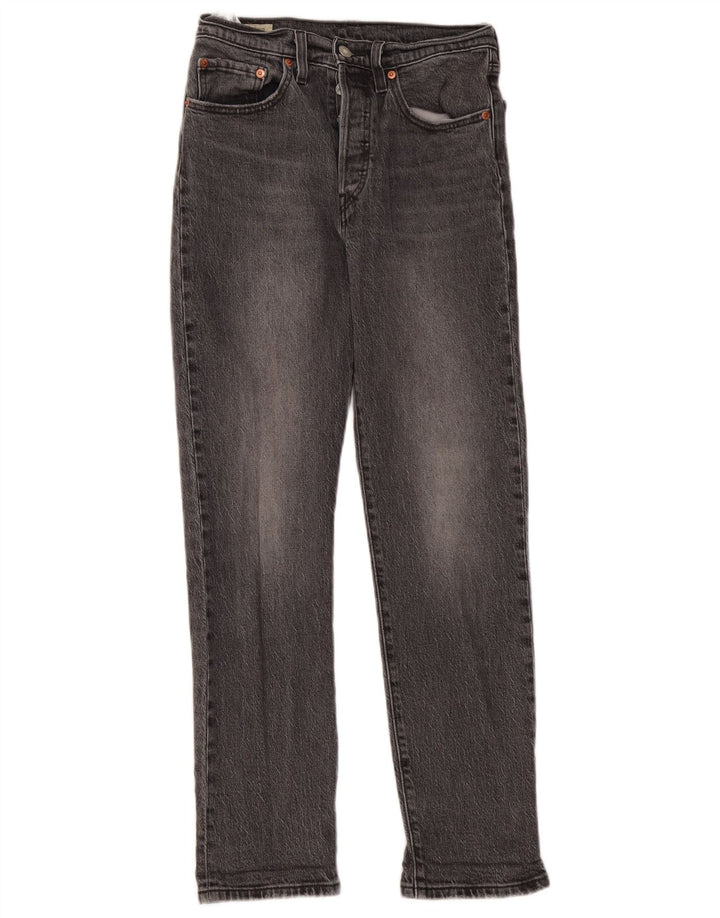 Blugi drepti pentru femei Levi's 501 W26 L30 bumbac gri