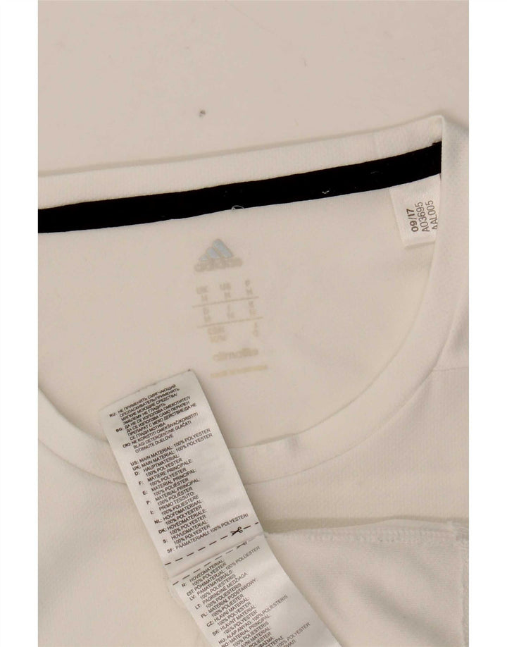 Tricou Adidas Climalite pentru bărbați Top Medium Alb Poliester