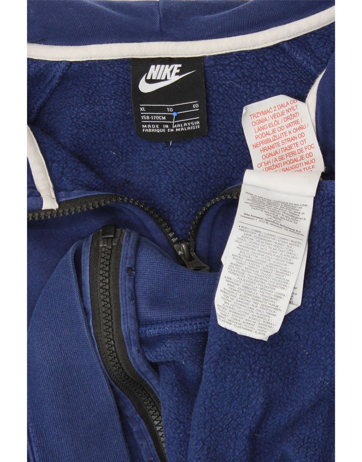 Pulover Nike Air Zip pentru băieți, 13-14 ani, XL, albastru, bumbac color bloc