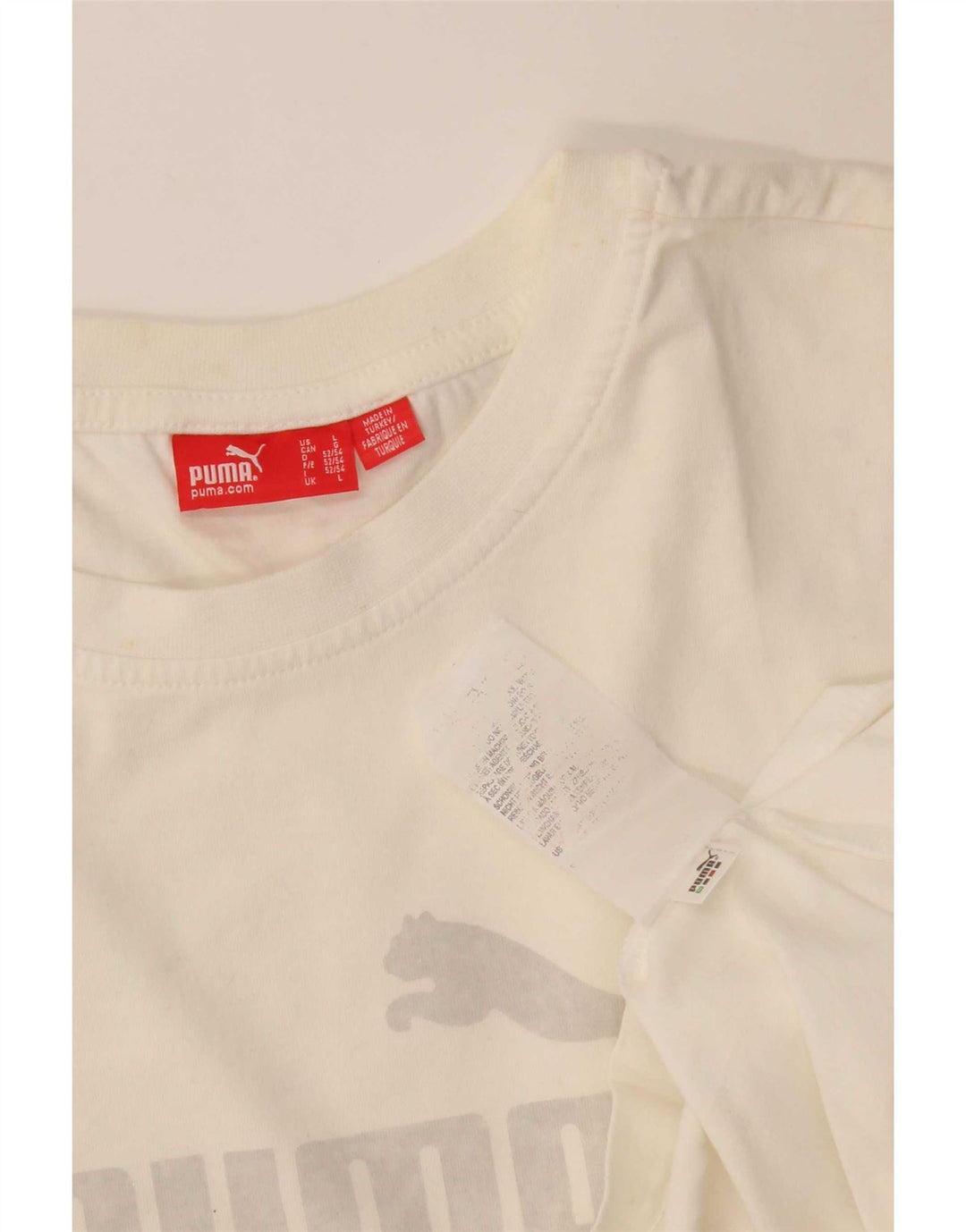 Tricou grafic Puma pentru bărbați Top Large White