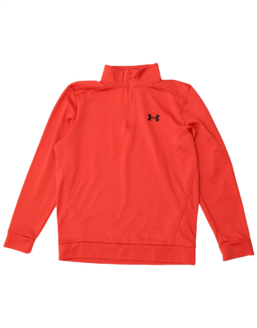 Pulover pentru bărbați Under Armour, cu fermoar și gât, poliester roșu mediu