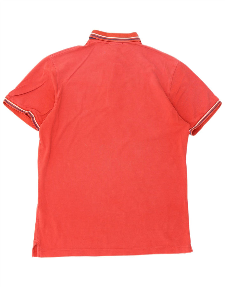Tricou polo pentru bărbați Gant, bumbac cu dungi roșii medii