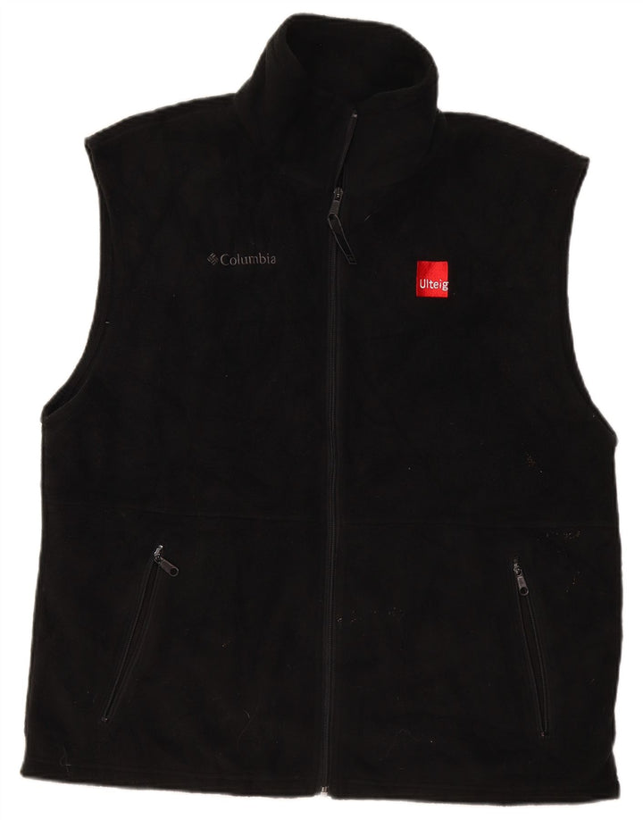 Gilet Columbia pentru bărbați din fleece UK 40, mare, negru, poliester