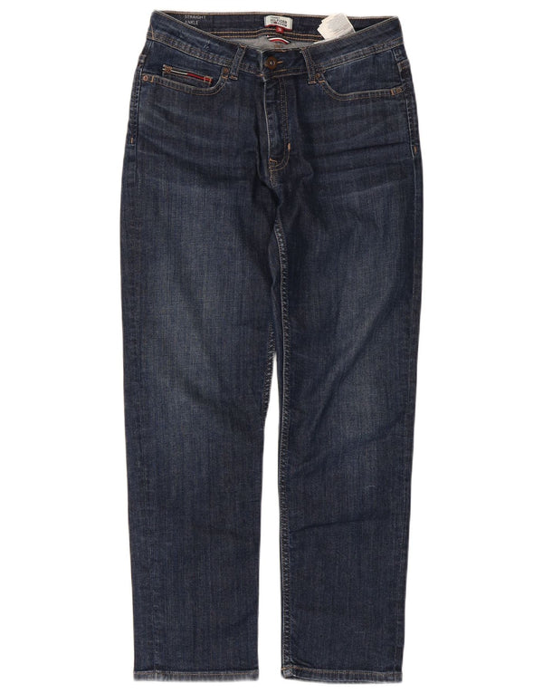 Blugi drepti pentru femei Tommy Hilfiger L27 L26 Bumbac bleumarin