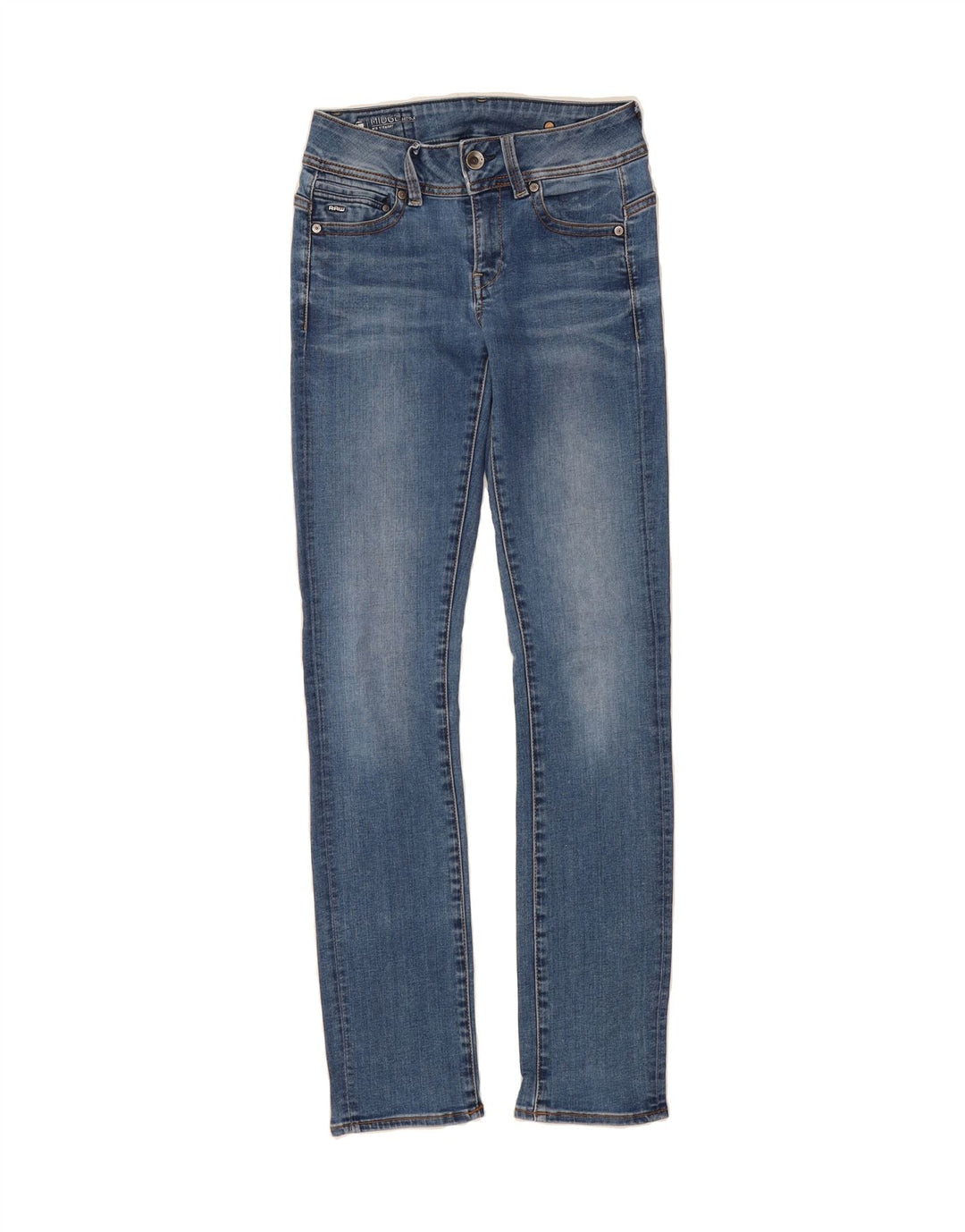 G-STAR Womens Midge Straight Jeans W26 L32 Blue Cotton Vintage G-Star and Second-Hand G-Star from Messina Hembry 