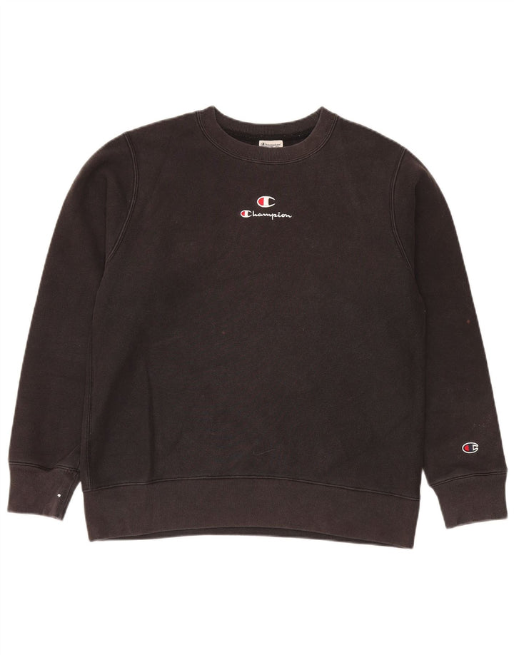 Pulover pentru bărbați Champion, bumbac mediu negru