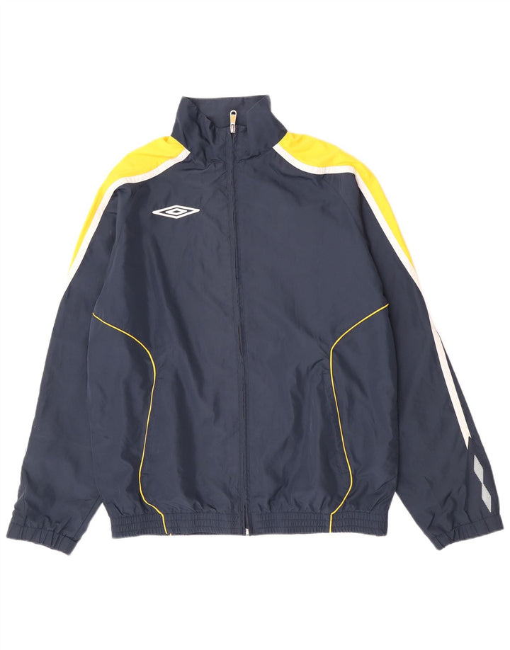 Jachetă de trening pentru bărbați Umbro, XL, albastru bleumarin, poliester color bloc