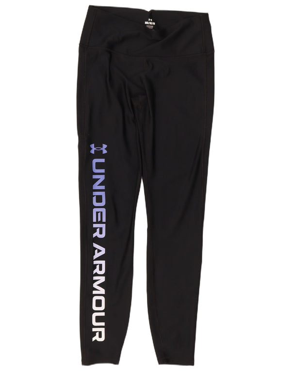 Leggings cu grafică de compresie Under Armour pentru femei UK 12 Medium Black