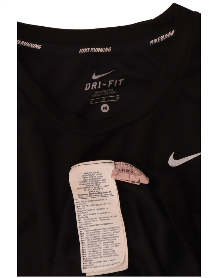 Tricou Nike Dri Fit pentru bărbați Top Mediu Negru Poliester