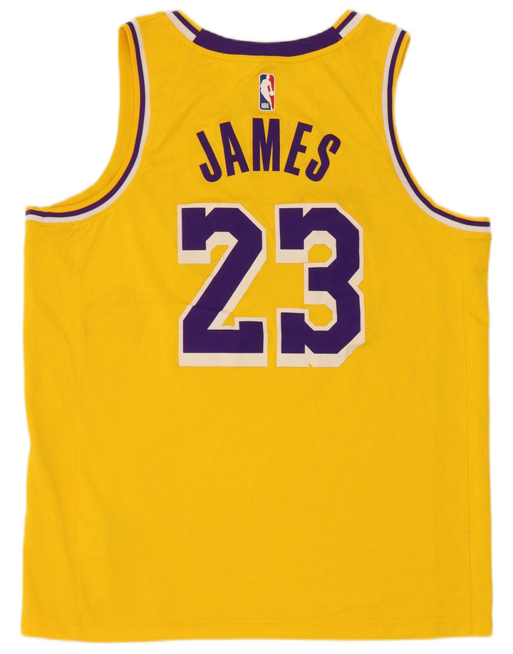 Top cu vestă grafică Nike pentru bărbați Lakers, mare, galben din poliester