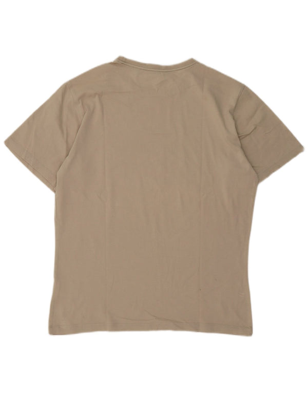 Tricou cu grafic Jack Wolfskin pentru bărbați Top Medium Bej Bumbac